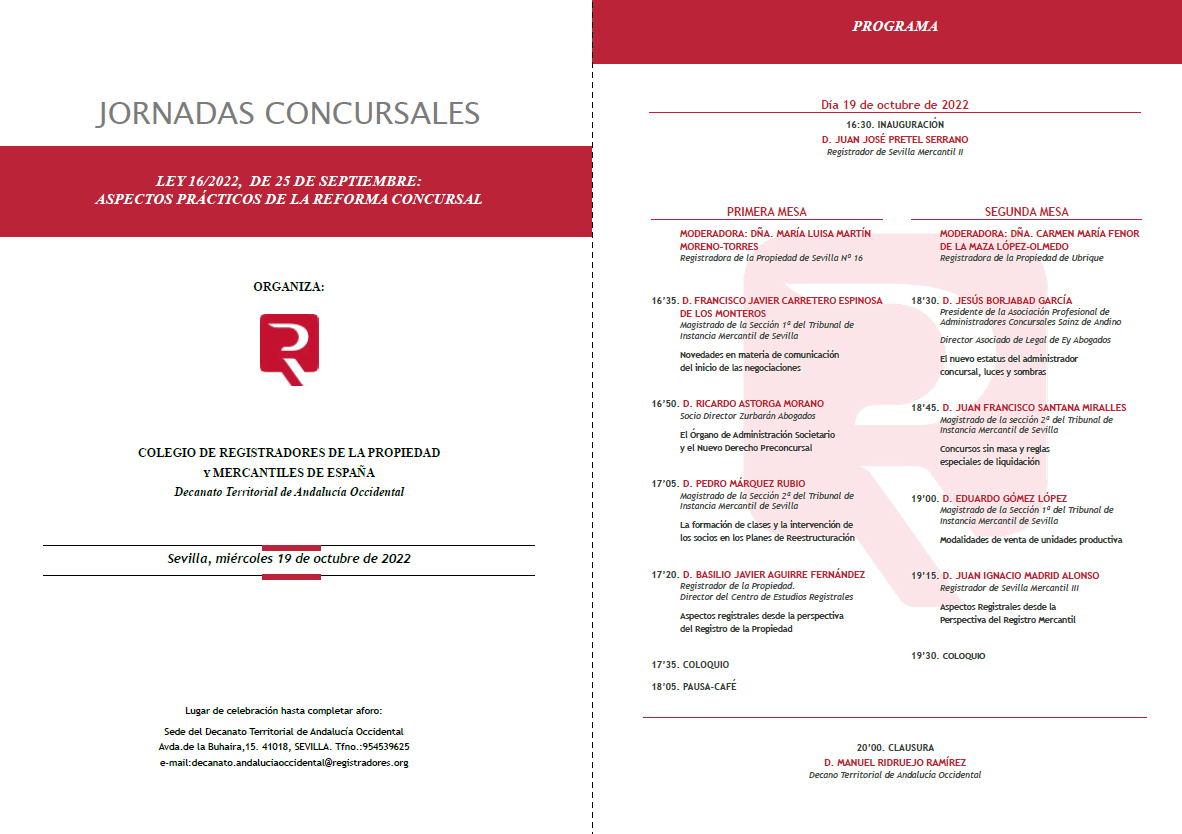 Jornada Reforma Concursal